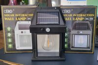 Solar Interaction Wall Lamp - Abs Material, 17x6x12 Cm | 74 Leds, 2500lm Brightness, Ip65 Waterproof, Adjustable 3-head Design, Enhanced Pir Motion Sensor