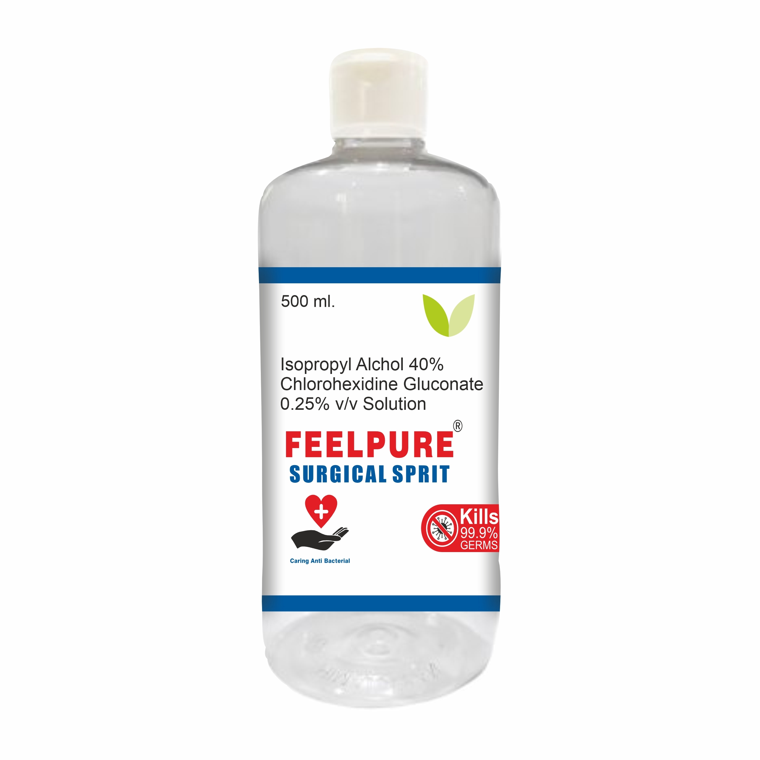IPA 40% CHG 0.25% Surgical Spirit ISOPROPYL ALCOHOL 40% CHLORHEXIDINE GLUCONATE 0.25% SOLUTION 500ml