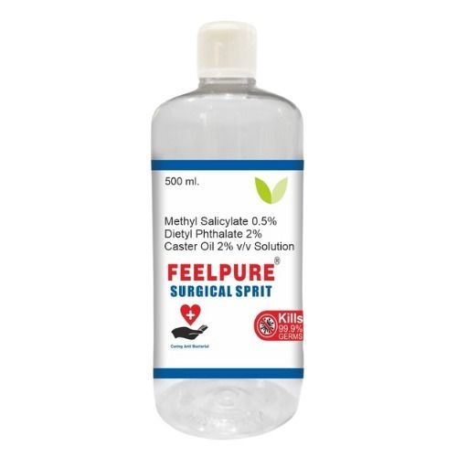 Surgical Spirit METHYL SALICYLATE 0.5%  DIETHYL PHTHALATE 2% CASTER OIL 2% SOLUTION 500ml