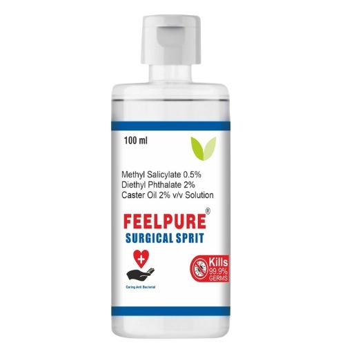 Surgical Spirit METHYL SALICYLATE 0.5%  DIETHYL PHTHALATE 2% CASTER OIL 2% SOLUTION 500ml