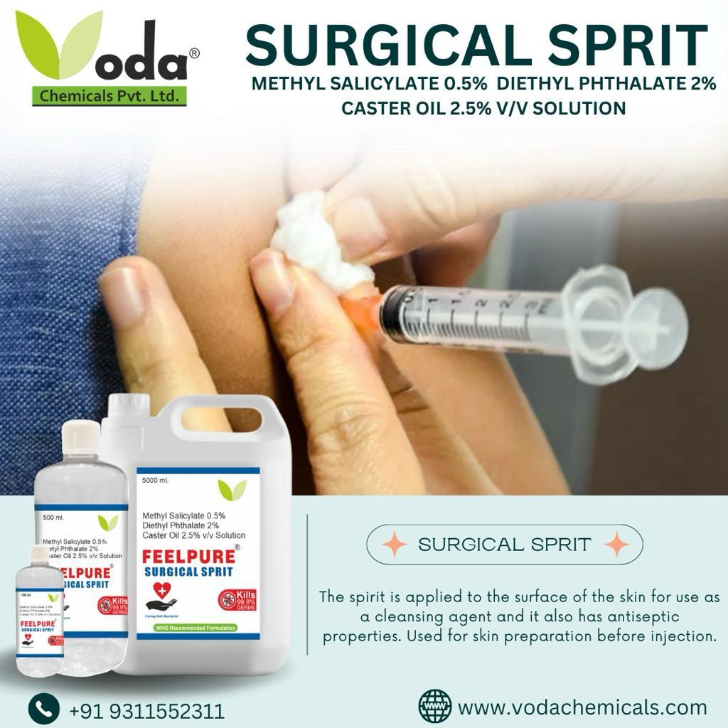 Surgical Spirit METHYL SALICYLATE 0.5%  DIETHYL PHTHALATE 2% CASTER OIL 2% SOLUTION 500ml