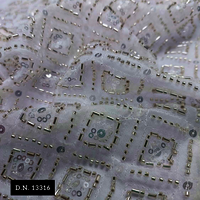 Madhav Fashion Heavy Beaded Lace Fabric - Attributes: Comfortable & Soft