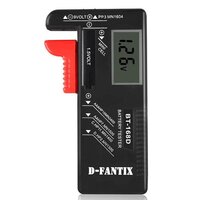 Digital Battery Tester - 17.2x9.5x3 Cm | Lightweight, Lcd Display, Tests Aa, Aaa, C, D, 1.5v, 9v Battery Capacity With Easy Power Level Indicator
