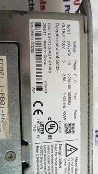 REXROTH DKC10.3-012-3-MGP-01VRS SERVO DRIVE