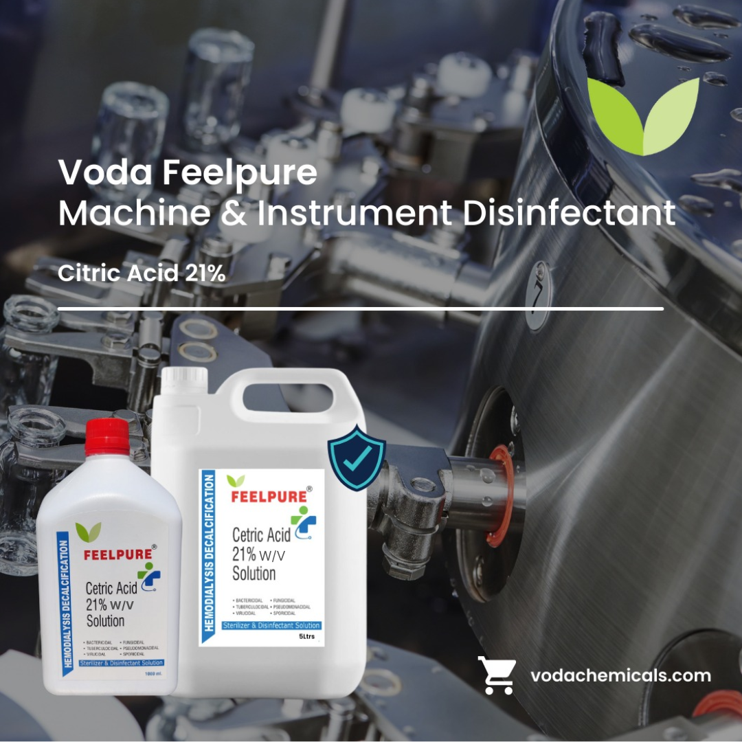 Hemodialysis Disinfectant Citric Acid 21% Solution DIALYSIS MACHINE DISINFECTANT 1 Liter