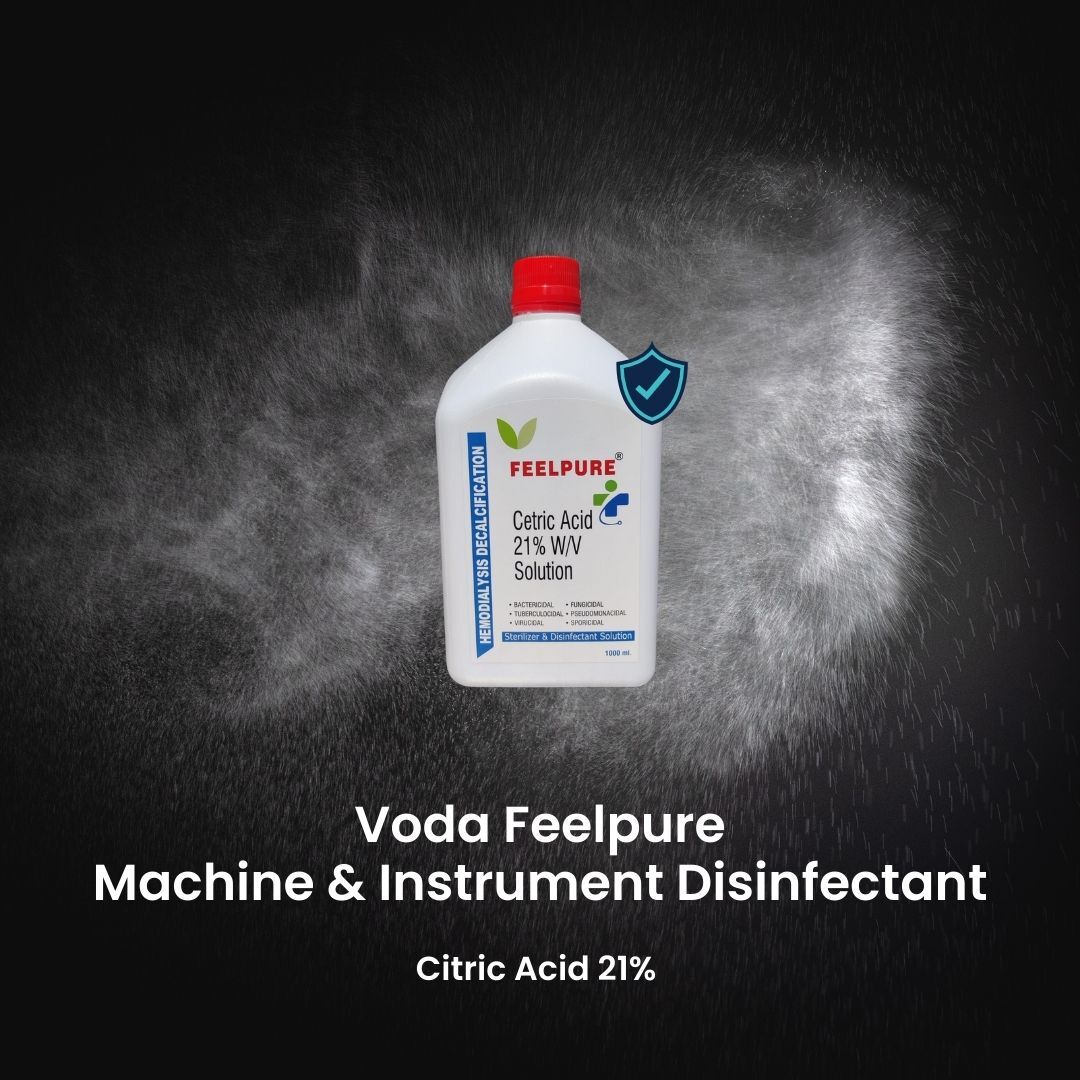 Hemodialysis Disinfectant Citric Acid 21% Solution DIALYSIS MACHINE DISINFECTANT 1 Liter