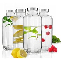 Water And Juice Glass Bottle - Color: Transparent
