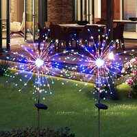 Mitsico Solar Firework Lights Outdoor - Waterproof Multicolor LED Decorative Lights for Garden, Backyard, Sidewalk & Festive Occasions