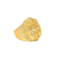 New arrival buddha face golden ring for woman