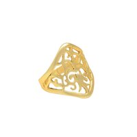 New arrival designer golden ring for woman