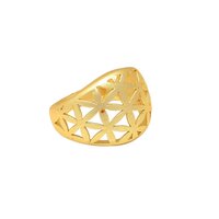 New arrival trendy golden ring for woman