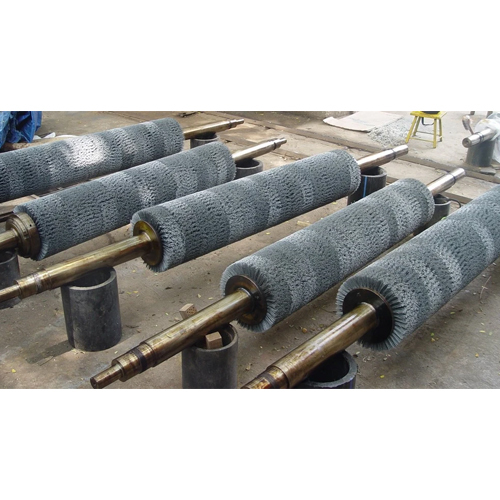 Abrasive Nylon Spiral Roller Brush Assemblies