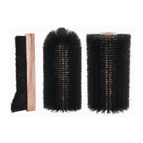 Nylon Milk Can Scrubbing Brush - Bristle Color: Black