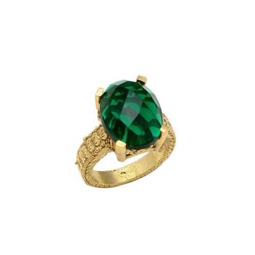 New arrival emerald hydro golden ring for woman and girls