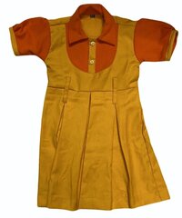 Girl's School Uniform Tunic - Woolen Material, Sizes S For Ages 4-19, Classic Collar, Short/long Sleeve, Custom Logo | Skin-friendly, Soft Fabric, Perfect Stitching