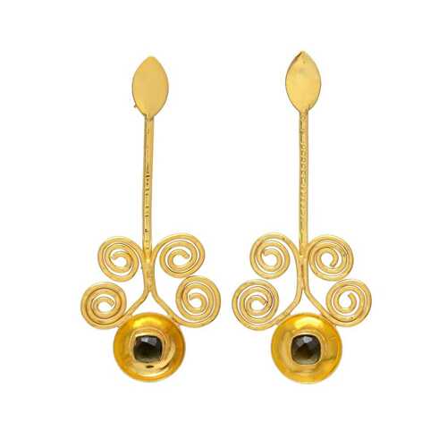 New arrival dangle earring, designer gold plated earring