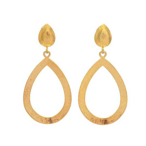 New arrival golden drop earring set, stud and drop earring set