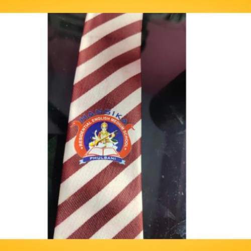 Polyster tie with digital logo