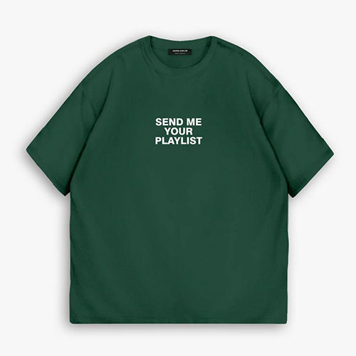 Mens Green Oversized T-Shirt