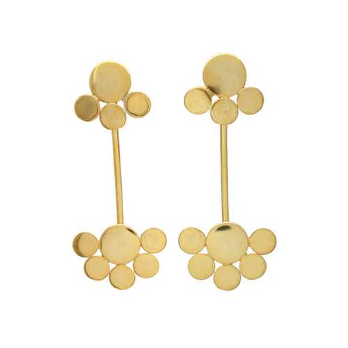 New arrival long authentic design brass earrings