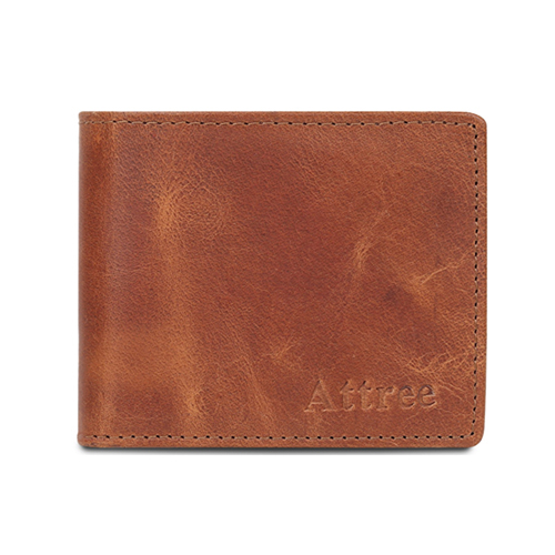 Mens Leather Wallet - Various Sizes, Modern Design in Tan Orange | Foldable Structure with Attractive Style, Multiple Color Options