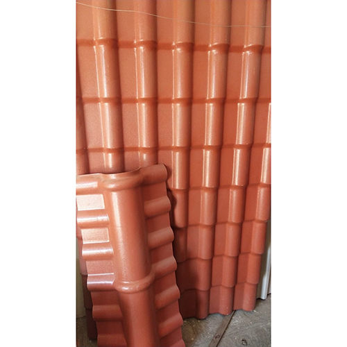 Baffle Metal Roofing Tile - Color: Orange