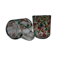 Clear Glass Tea Mug - High-quality 6 Oz Clear Glass, Transparent Finish | Fully Customizable Sublimation Printing For Personalization