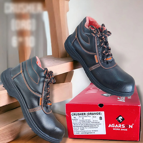 8No Crusher Orange Safety Shoes