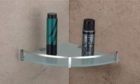 Glass Corner Shelf Medium Glass Transparent,  Vgc-06 - Feature: High Quality