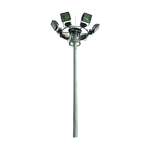 High Mast Lighting Pole - Color: White