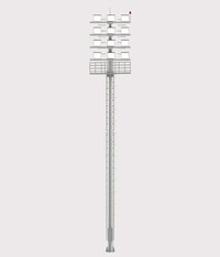 High Mast Lighting Pole - Color: White
