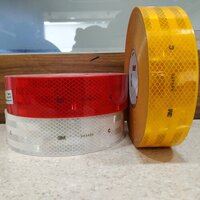 3m Conspicuity Tape - Pvc, 50 Mtrs Length, 50.8mm Width | Rto Approved, Red/yellow/white, Single-sided Adhesive, 2mm Thick
