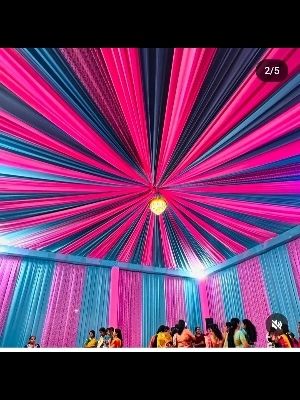 Wedding Tent Lycra And Buttercrape Fabrics For Dripping Tents - Product Type: Party Decoration