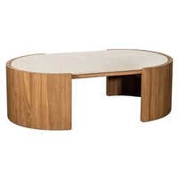 Isak Coffee Table - Handmade Wood, Customizable Dimensions, Brown Finish | Durable Design For Home And Office Use, Warranty Included