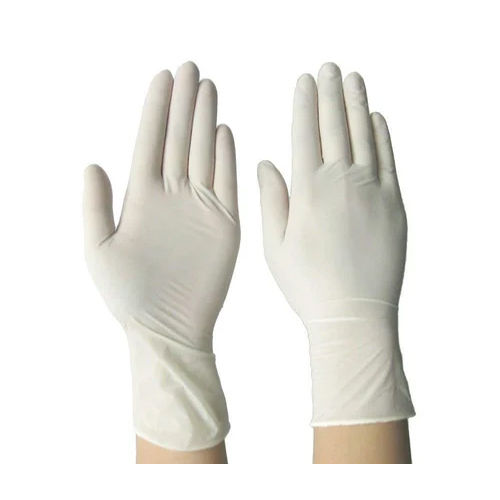 Latex Examination Gloves - Color: White