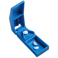 Plastic Pill Cutter - Durable Plastic, Portable Blue Design | Manual Operation For Easy And Safe Pill Cutting