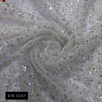 Luxurious High-Quality Beaded Sequined Mesh Fabric - Attributes: Comfortable & Soft