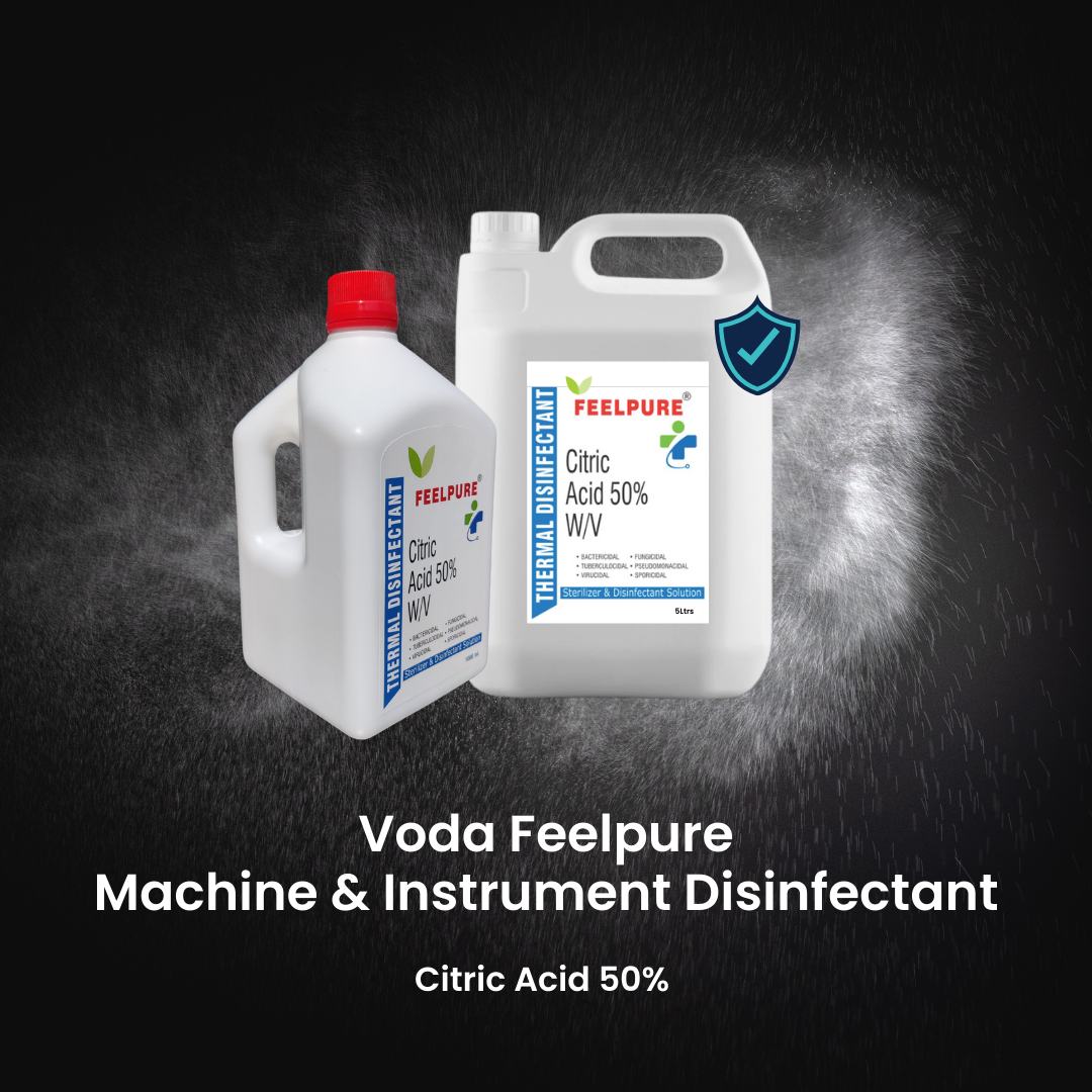 Thermal Disinfectant Citric Acid 50% Solution DIALYSIS MACHINE DISINFECTANT 1 Liter