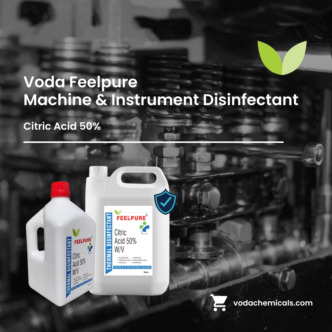 Thermal Disinfectant Citric Acid 50% Solution DIALYSIS MACHINE DISINFECTANT 1 Liter