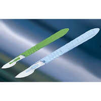 Scalpels Blade With Handle - Plastic & Steel, 8-12 Cm Length, Manual Operation, Portable And New