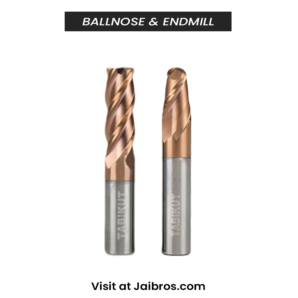 Ball Nose End Drill Bit - Color: Silver