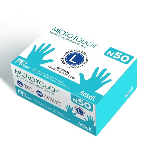 L N50 Nitrile Examination Gloves