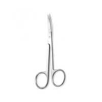 Steel Curved Eyebrow Scissors - High-quality Steel, Different Sizes Available, Silver Color - Precision Curved Design, Durable Steel Handle