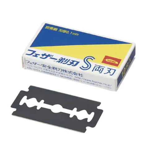 1 Mm Carbon Steel Razor Blade - Color: Silver