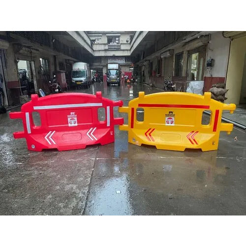 Highway Barriers 2Mtr - Color: Yellow & Red