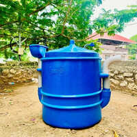 Portable Biogas Plant - 220v Power Supply, Blue Color | High Performance, Manual Control System, Automatic Functionality