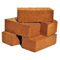 Cocopeat Block - 5kg Light Brown Eco-friendly Brick | Easy To Use, Ideal For Home Textiles And Gardening