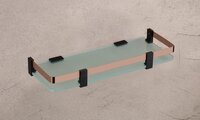 Wall Mounted Wall Shelf For Bathroom/kitchen Pvd Rose Gold 6''x18'' Vgc-19 - Finish: Ss