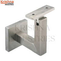 Side Mounted Stainless Steel Handrail Bracket - Color: Silver