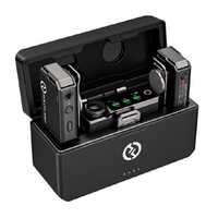 Hollyland Lark M2 Combo Wireless Mic - High Dynamic Range, Rechargeable Battery, Sleek Black Design, Plug & Play For Conference Use